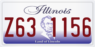 IL license plate Z631156