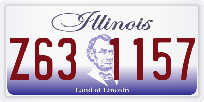 IL license plate Z631157