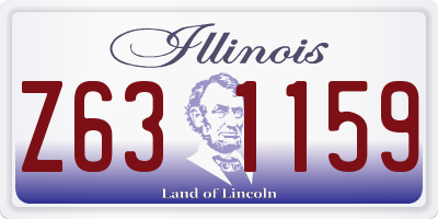 IL license plate Z631159