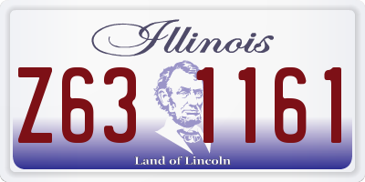 IL license plate Z631161