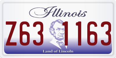 IL license plate Z631163