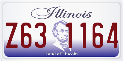 IL license plate Z631164