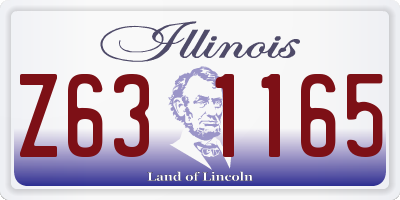IL license plate Z631165