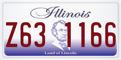IL license plate Z631166