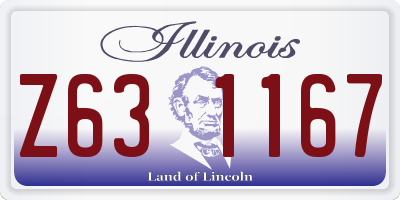 IL license plate Z631167