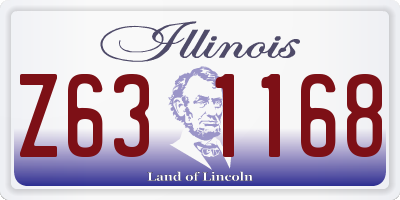 IL license plate Z631168