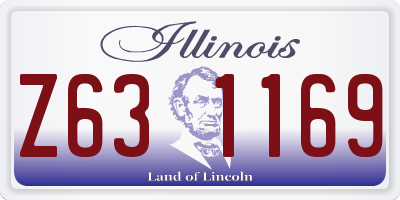 IL license plate Z631169
