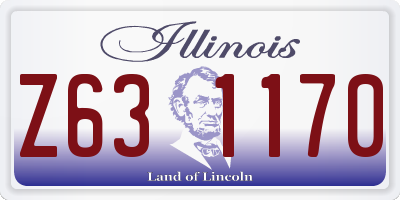 IL license plate Z631170