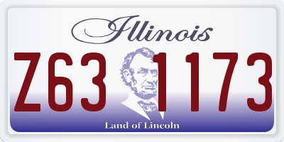 IL license plate Z631173