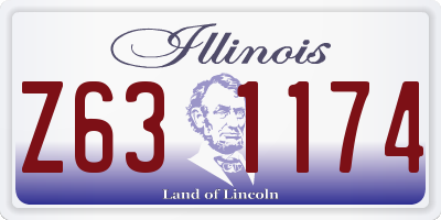 IL license plate Z631174