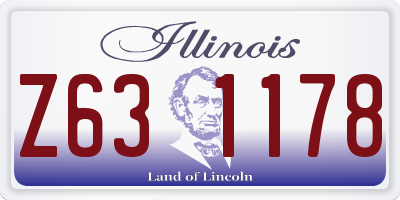 IL license plate Z631178
