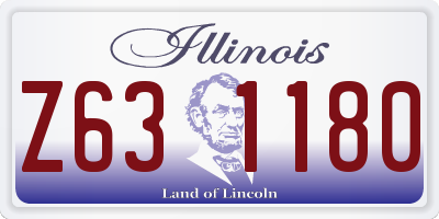 IL license plate Z631180
