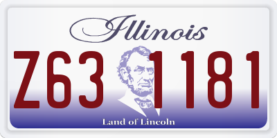 IL license plate Z631181