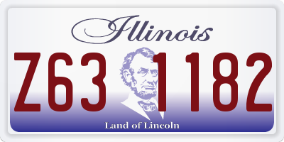 IL license plate Z631182