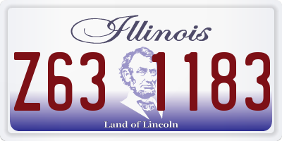 IL license plate Z631183