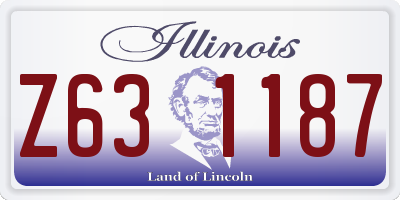 IL license plate Z631187