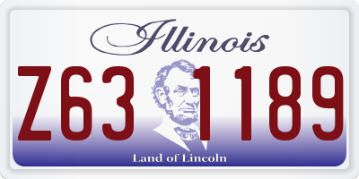 IL license plate Z631189