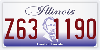 IL license plate Z631190