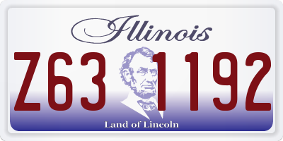 IL license plate Z631192