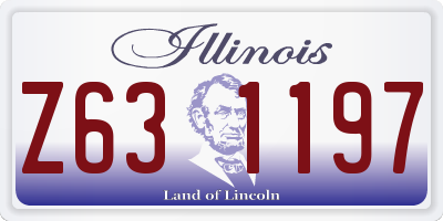 IL license plate Z631197