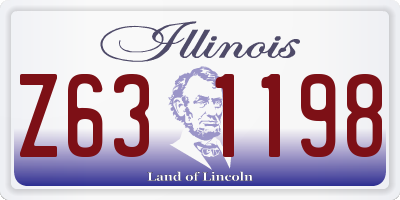 IL license plate Z631198