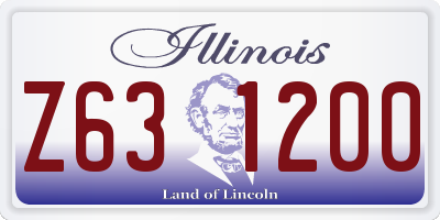 IL license plate Z631200