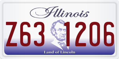 IL license plate Z631206