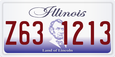 IL license plate Z631213