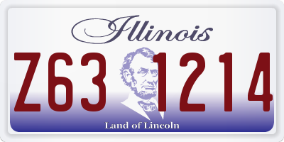 IL license plate Z631214