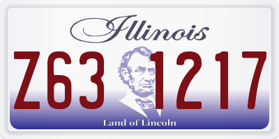 IL license plate Z631217