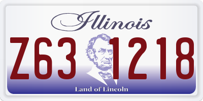 IL license plate Z631218