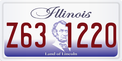 IL license plate Z631220