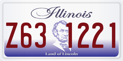 IL license plate Z631221