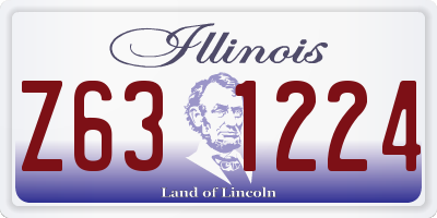 IL license plate Z631224