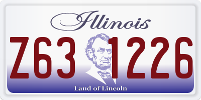 IL license plate Z631226