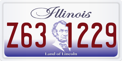 IL license plate Z631229