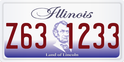 IL license plate Z631233