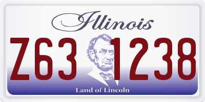 IL license plate Z631238