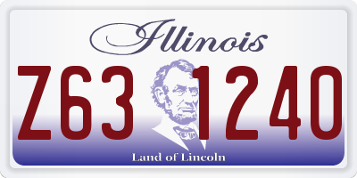 IL license plate Z631240
