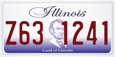 IL license plate Z631241
