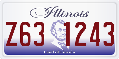IL license plate Z631243