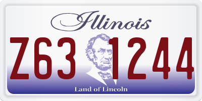 IL license plate Z631244