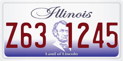 IL license plate Z631245