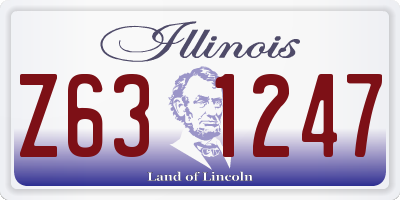 IL license plate Z631247