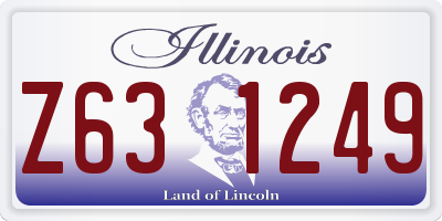 IL license plate Z631249