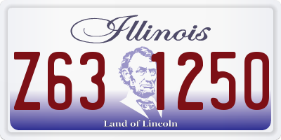 IL license plate Z631250