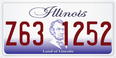 IL license plate Z631252