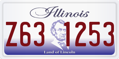 IL license plate Z631253