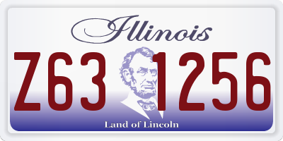IL license plate Z631256