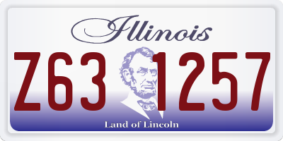 IL license plate Z631257